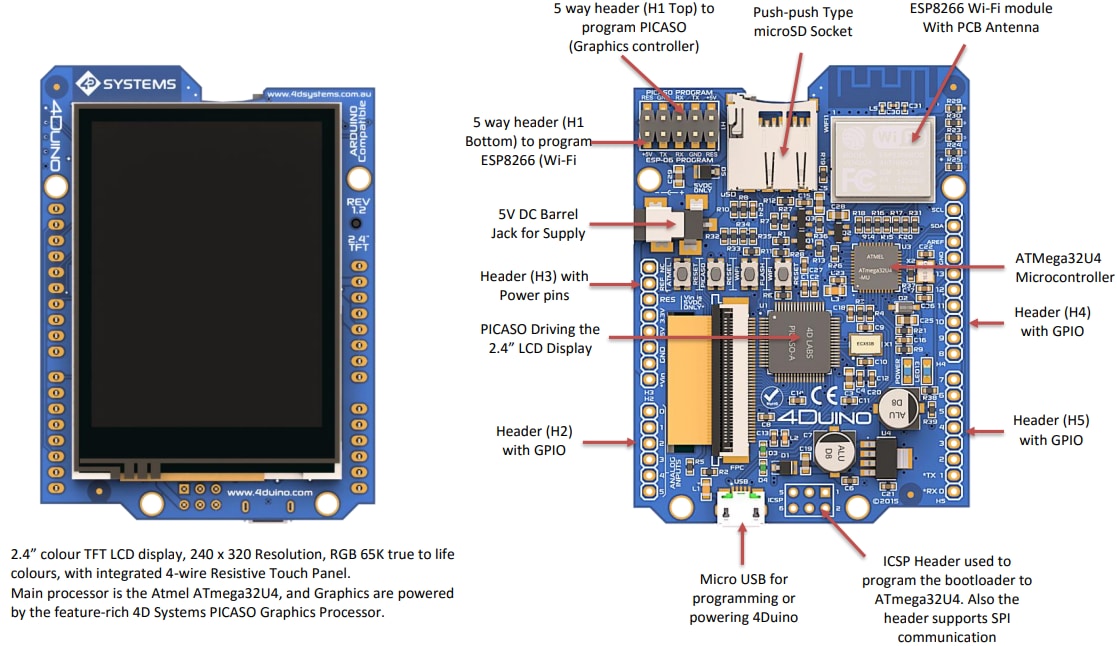 4D Systems 4Duino 2.4 4D Systems 4Duino 2.4