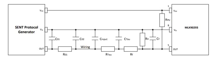 Application Circuit Diagram - Melexis MLX90293 Linear Hall Sensor ICs Application Circuit Diagram - Melexis MLX90293 Linear Hall Sensor ICs