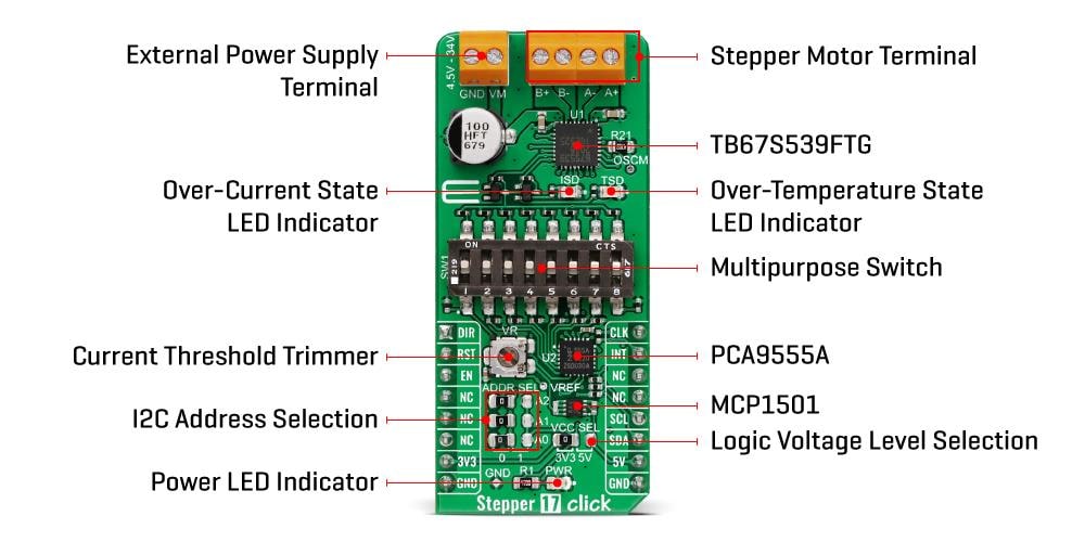 Mikroe Stepper 17 Click Mikroe Stepper 17 Click