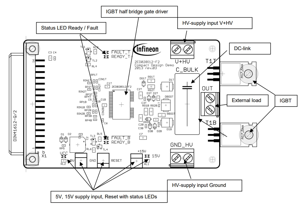Infineon Technologies 2ED020I12FA Evaluation Kit Infineon Technologies 2ED020I12FA Evaluation Kit