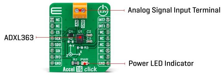 Mikroe Accel 16 Click Mikroe Accel 16 Click