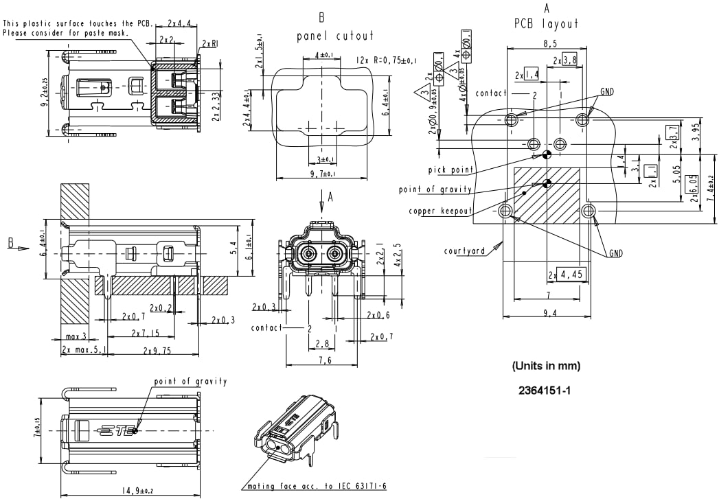 SPE T1 Industrial Connectors IP20 TE Mouser