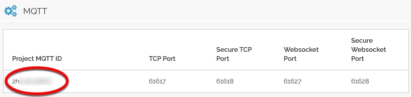 Project MQTT ID