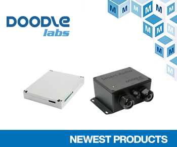 Mouser Electronics Now Stocking Doodle Labs' U.S. DoD- and NATO-Compliant Smart Radios